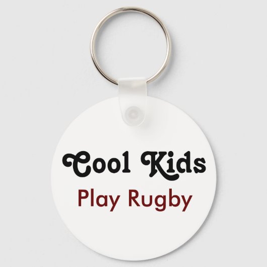 Koel Kinder spel Rugby T Shirt Sleutelhanger (Voorkant)