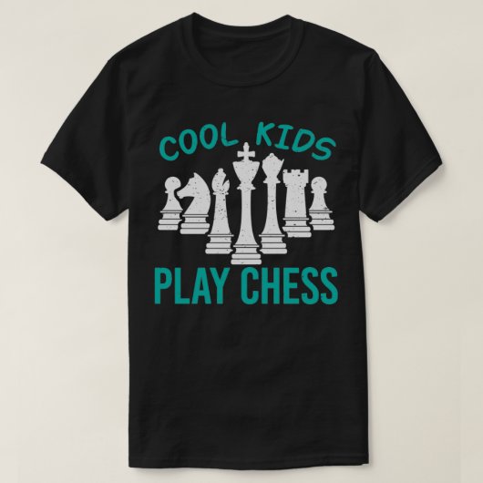 Koel Kinder spelen Chess I Funny Chess Player T-shirt (Design voorkant)