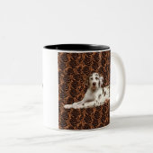 Koel Kinderen, Grote Denen Tweekleurige Koffiemok (Voorkant rechts)