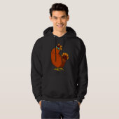 Koel kip met zonnebril hoodie (Voorkant volledig)