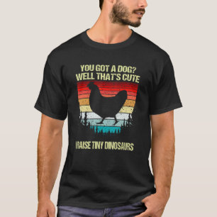 Koel kip voor de boer ik spoel de kleine dinosauri t-shirt