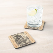 Koel klassiek  japans demon tattoo bier onderzetter (Rechterzijde)