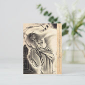 Koel klassiek  japans demon tattoo briefkaart (Staand voorkant)