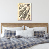 Koel klassiek japans demon tattoo canvas afdruk (Insitu (Slaapkamer))