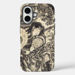Koel klassiek  japans demon tattoo iPhone 16 hoesje