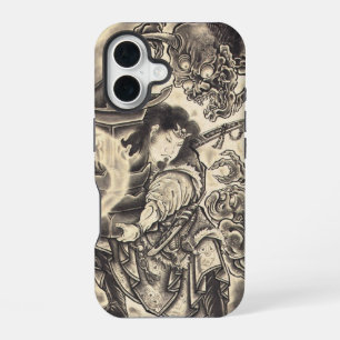 Koel klassiek  japans demon tattoo iPhone 16 hoesje