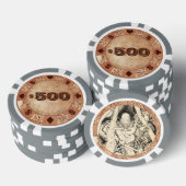 Koel klassiek  japans demon tattoo pokerchips (Opstapeling)