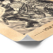 Koel klassiek japans demon tattoo poster (Hoek)