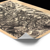 Koel klassiek  japans demon tattoo poster (Hoek)