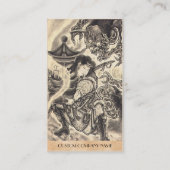 Koel klassiek  japans demon tattoo visitekaartje (Achterkant)