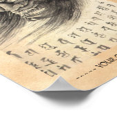 Koel klassiek  japans demonkop tattoo poster (Hoek)