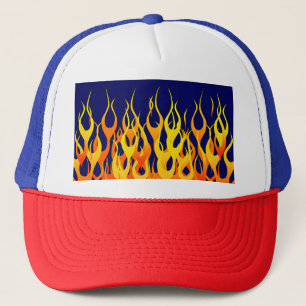 Koel Klassiek Racing Vlammen Trucker Pet