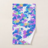 Koel kleuren Abstracte plakverf, vaag Bad Handdoek (Handdoek)