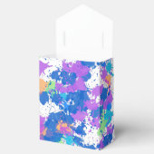 Koel kleuren Abstracte plakverf, vaag Bedankdoosjes (Geopend)