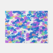 Koel kleuren Abstracte plakverf, vaag Deurmat (Voorkant)
