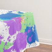 Koel kleuren Abstracte plakverf, vaag Tafelkleed (Voorbeeld)