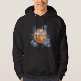 Koel kleuren Galaxy's rand 1 Oranje en zwart Hoodie