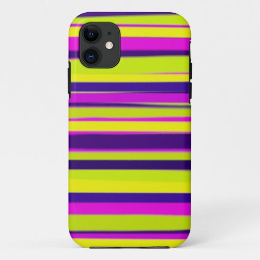 Koel kleuren moderne strepen grafische kunst Case-Mate iPhone case (Achterkant)