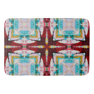 Koel kleurig Abstract Badmat