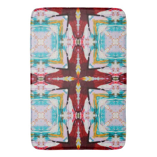 Koel kleurig Abstract Badmat (Voorkant Verticaal)