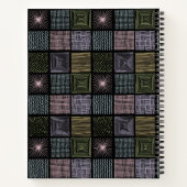 Koel kleurig Abstract zwart Notitieboek (Achterkant)