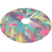 Koel kleurig geometrisch driehoekspatroon kerstboom rok (Gekanteld)