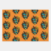 Koel kleurig Paintball Masker Blast Splatter Inpakpapier Vel (Voorkant 3)