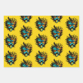 Koel kleurig Paintball Masker Blast Splatter Inpakpapier Vel (Voorkant 2)