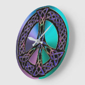 Koel kleurige Keltische knoop voor vredeblokkering Grote Klok (Hoek)