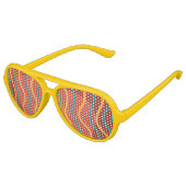 Koel kleurige strepen aviator zonnebril (Gekanteld)