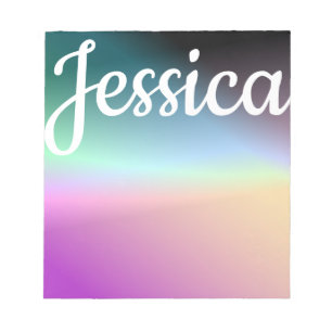 Koel Kleurrijk Ombre Verlopen & Uw Script Notitieblok