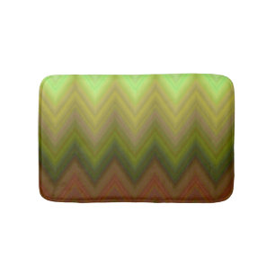 Koel Kleurrijk Ombre Zigzag Chevron Patroon Badmat