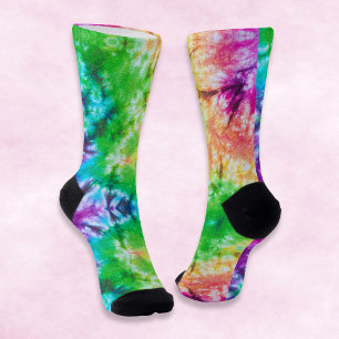 Koel Kleurrijk Tie Dye Patroon Uniek Nieuwigheid Sokken