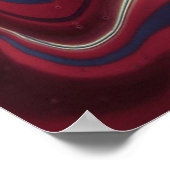 Koel kleurrijk uniek Abstract Poster (Hoek)