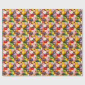 Koel kleurrijk zoet paasbrood Snoep Cadeaupapier (Vlak)