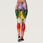 Koel kleurrijk zoet paasbrood Snoep Leggings (Achterkant)