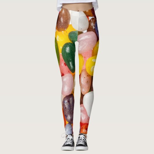 Koel kleurrijk zoet paasbrood Snoep Leggings (Voorkant)