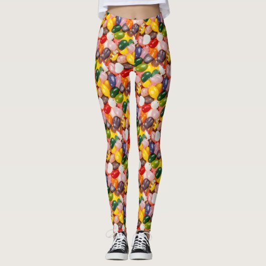 Koel kleurrijk zoet paasbrood Snoep Leggings (Voorkant)
