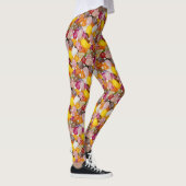 Koel kleurrijk zoet paasbrood Snoep Leggings (Rechts)