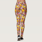 Koel kleurrijk zoet paasbrood Snoep Leggings (Achterkant)