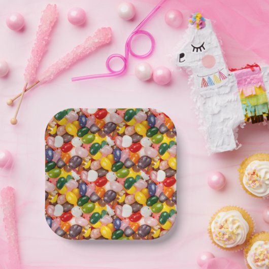 Koel kleurrijk zoet paasbrood Snoep Papieren Bordje (Feest)