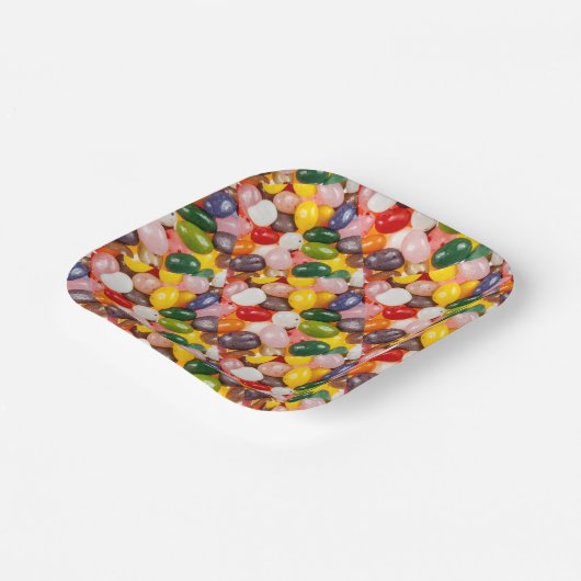 Koel kleurrijk zoet paasbrood Snoep Papieren Bordje (Gebogen)