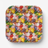 Koel kleurrijk zoet paasbrood Snoep Papieren Bordje (Voorkant)