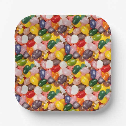 Koel kleurrijk zoet paasbrood Snoep Papieren Bordje (Voorkant)