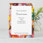 Koel kleurrijk zoet Pasen Jelly Bean Snoep Invite Kaart (Staand voorkant)