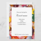Koel kleurrijk zoet Pasen Jelly Bean Snoep Invite Kaart (Voorkant)