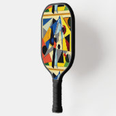 Koel kleurrijke Abstracte vormen Pickleball Paddle (Links)