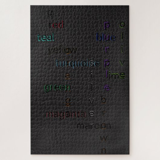 Koel, kleurrijke, bijna vaste zwarte puzzels (Verticaal)