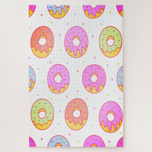 Koel Kleurrijke Donuts Legpuzzel (Verticaal)