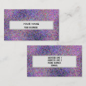 Koel kleurrijke Faux Glitter Sparkly Background Visitekaartje (Voorkant / Achterkant)